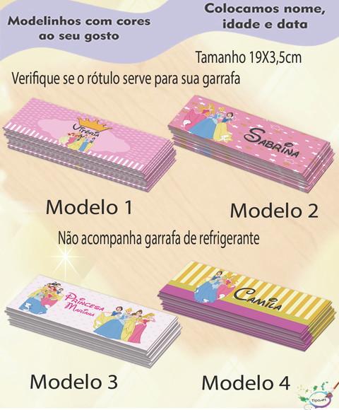 Rótulo Refrigerante-princesas