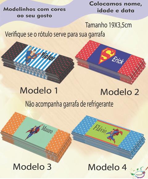Rótulo Refrigerante-super Homem