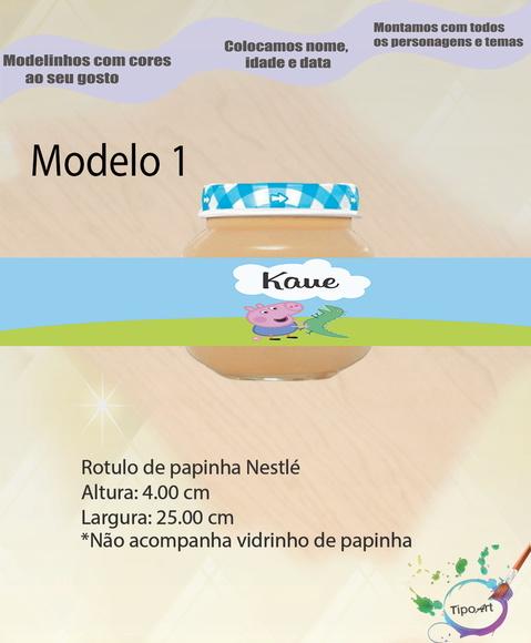 Rótulo Vidro Papinha