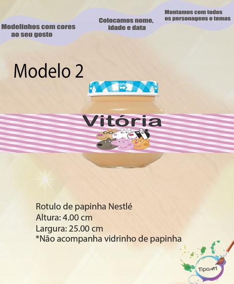 Rótulo Vidro Papinha