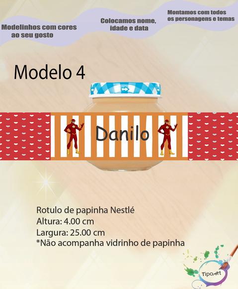 Rótulo Vidro Papinha- Flash