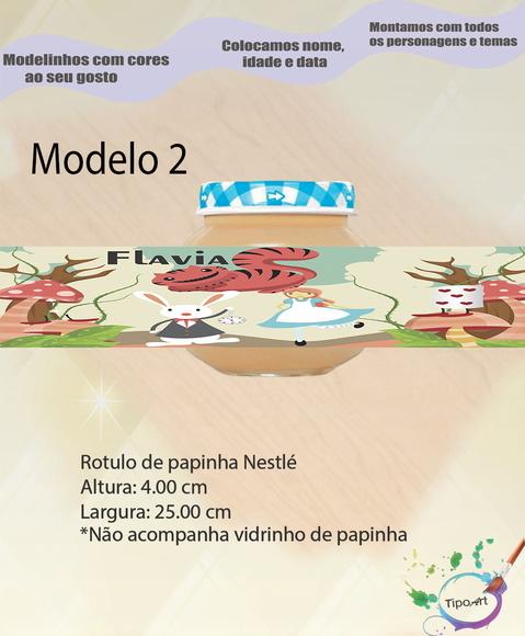 Rótulo Vidro Papinha-alice