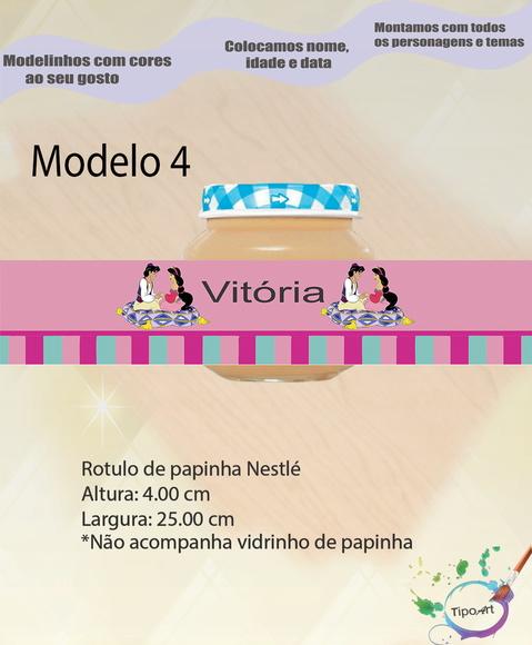 Rótulo Vidro Papinha-aladin