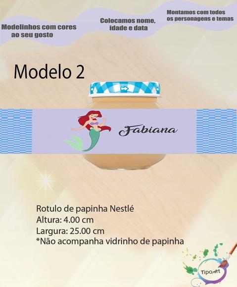 Rótulo Vidro Papinha-ariel