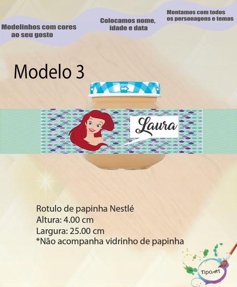 Rótulo Vidro Papinha-ariel