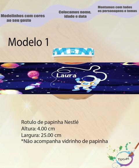 Rótulo Vidro Papinha-astronauta