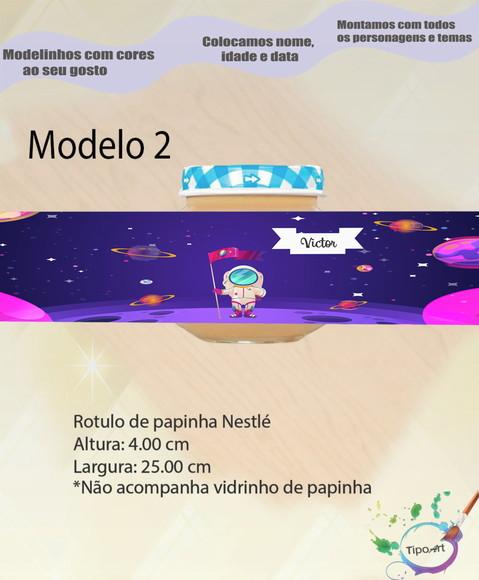 Rótulo Vidro Papinha-astronauta