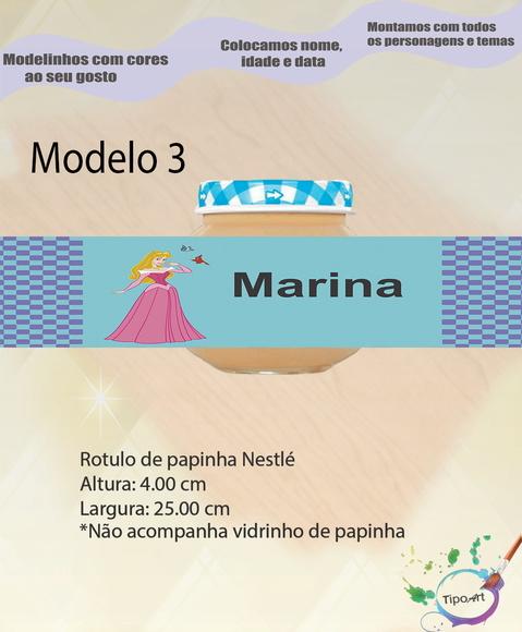 Rótulo Vidro Papinha-aurora