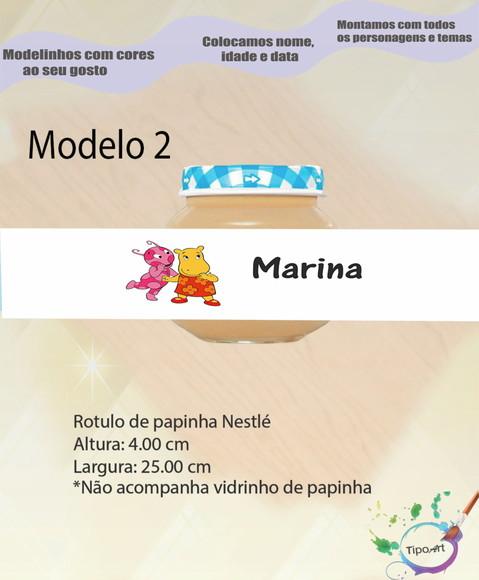 Rótulo Vidro Papinha-backyardigans