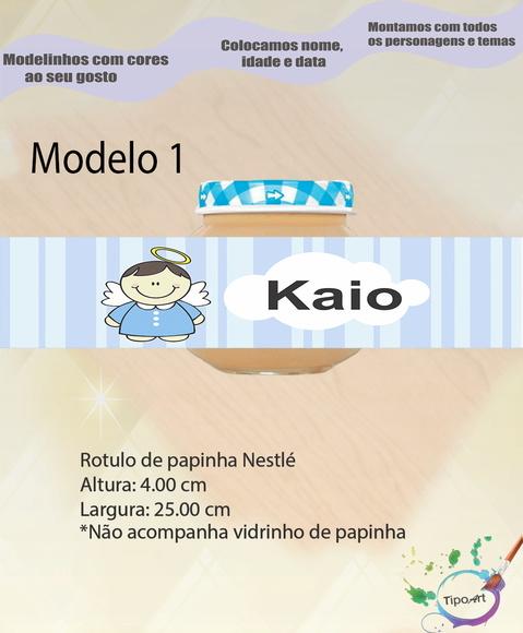 Rótulo Vidro Papinha-batizado