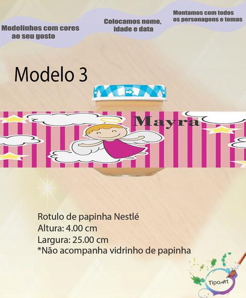 Rótulo Vidro Papinha-batizado