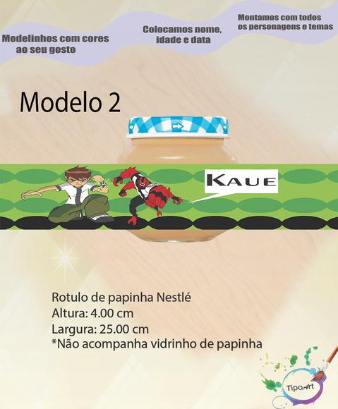 Rótulo Vidro Papinha-ben 10