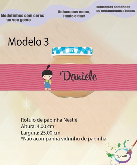 Rótulo Vidro Papinha-boo