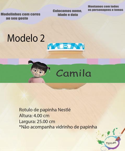 Rótulo Vidro Papinha-boo