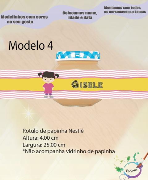 Rótulo Vidro Papinha-boo