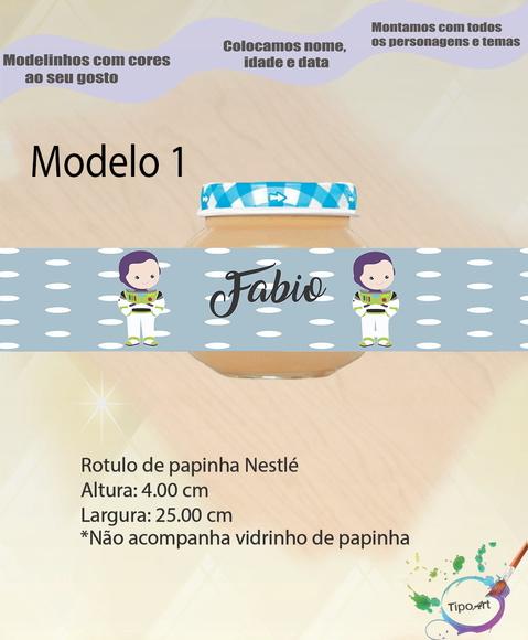 Rótulo Vidro Papinha-buzz Lightyear