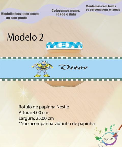 Rótulo Vidro Papinha-buzz Lightyear
