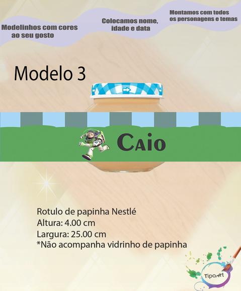 Rótulo Vidro Papinha-buzz Lightyear