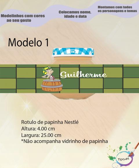 Rótulo Vidro Papinha-chaves