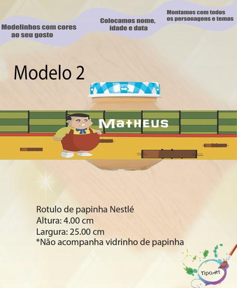 Rótulo Vidro Papinha-chaves