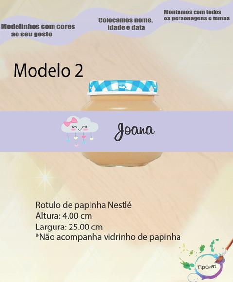 Rótulo Vidro Papinha-chuva de Amor