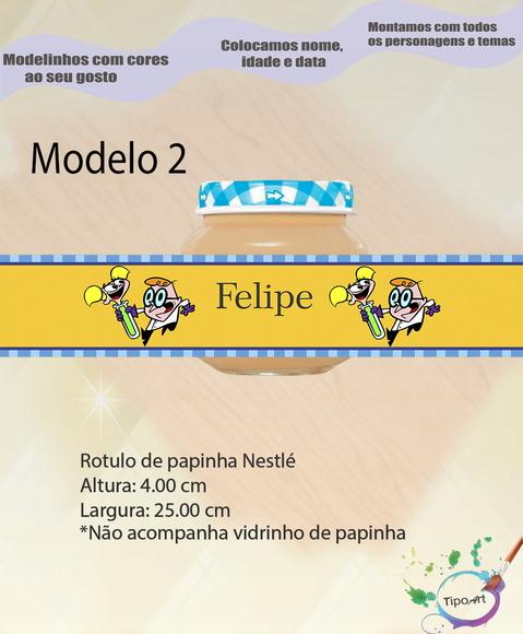 Rótulo Vidro Papinha-dexter