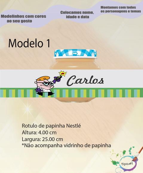 Rótulo Vidro Papinha-dexter