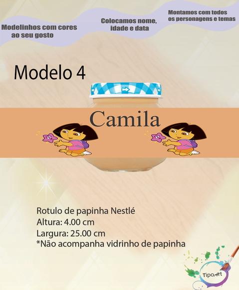 Rótulo Vidro Papinha-dora Aventureira