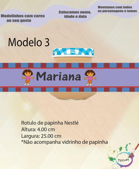 Rótulo Vidro Papinha-dora Aventureira