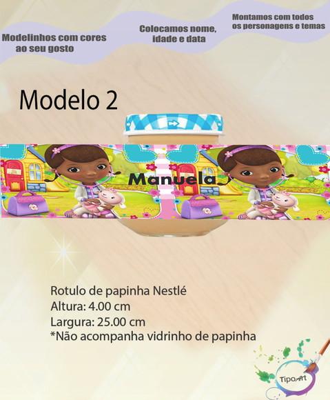 Rótulo Vidro Papinha-doutora Brinquedos