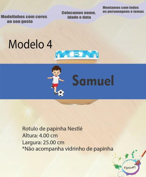 Rótulo Vidro Papinha-futebol