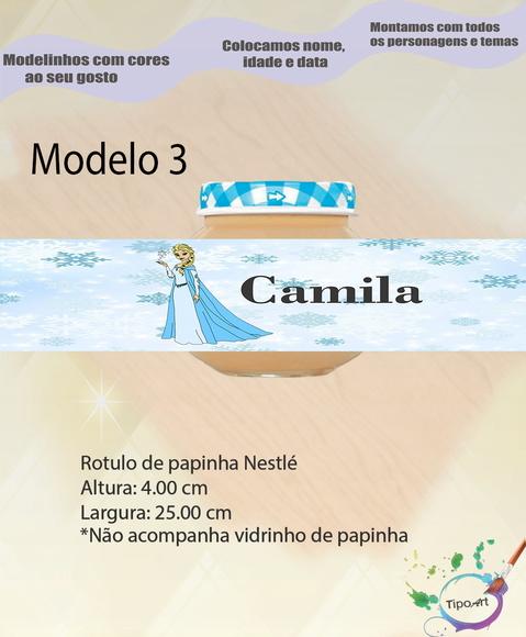 Rótulo Vidro Papinha-frozen