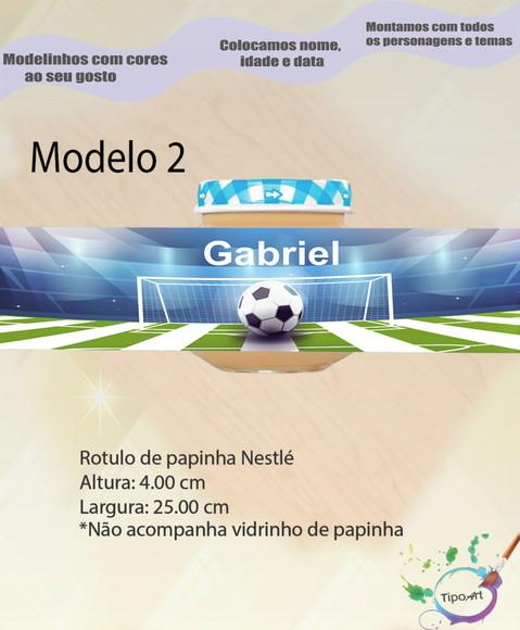 Rótulo Vidro Papinha-futebol