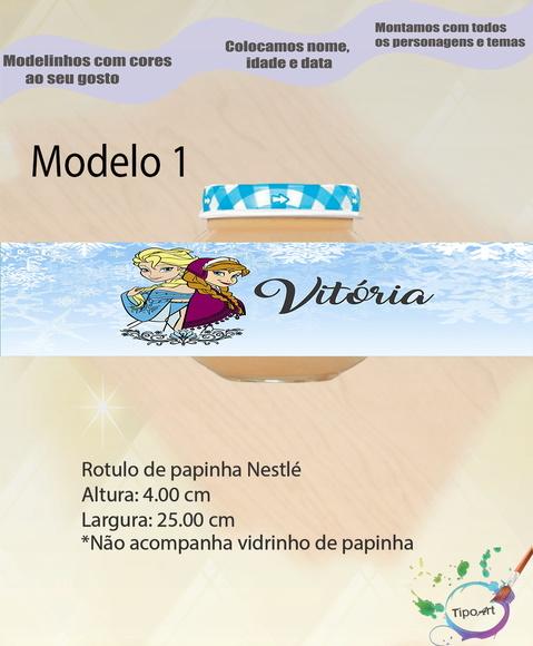 Rótulo Vidro Papinha-frozen