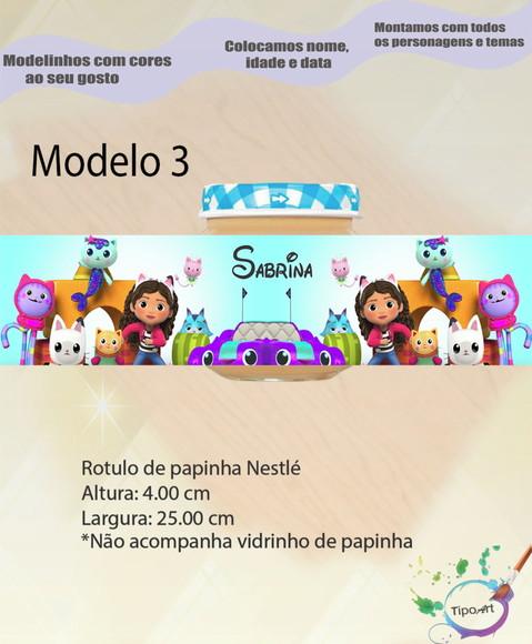 Rótulo Vidro Papinha-gabi Casa Mágica