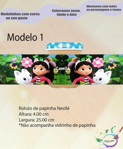 Rótulo Vidro Papinha-gabi Casa Mágica