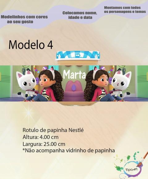 Rótulo Vidro Papinha-gabi Casa Mágica