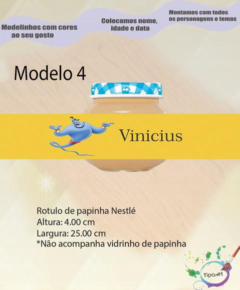 Rótulo Vidro Papinha-genio