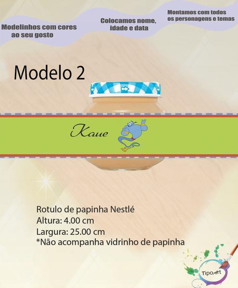 Rótulo Vidro Papinha-genio