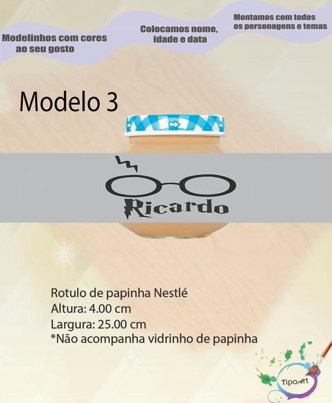 Rótulo Vidro Papinha-harry Potter-modelo 1