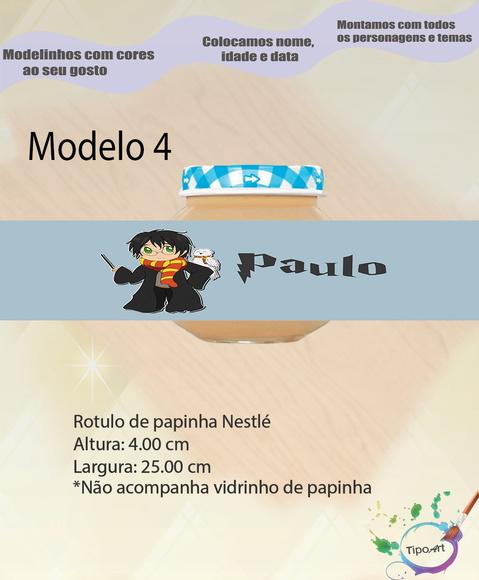 Rótulo Vidro Papinha-harry Potter-modelo 1