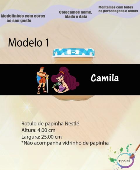Rótulo Vidro Papinha-hercules