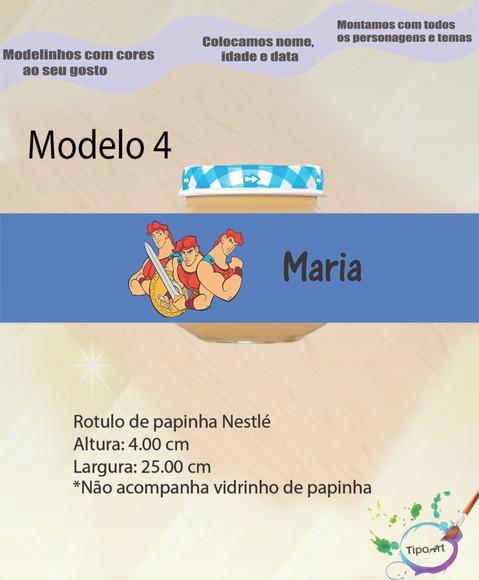 Rótulo Vidro Papinha-hercules