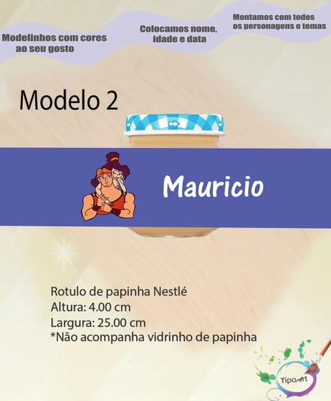 Rótulo Vidro Papinha-hercules