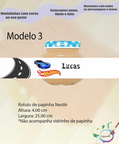 Rótulo Vidro Papinha-hot Whells
