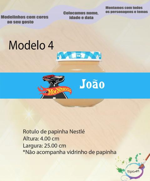 Rótulo Vidro Papinha-hot Whells