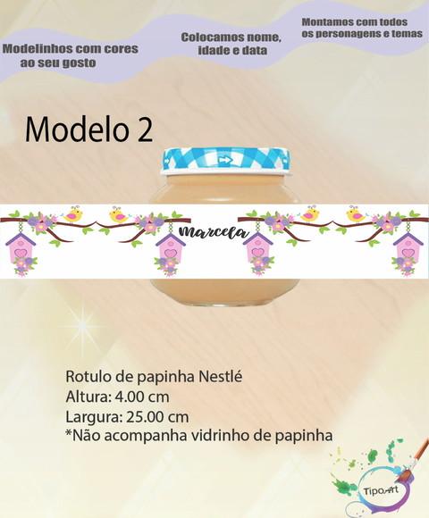 Rótulo Vidro Papinha-jardim Encantado