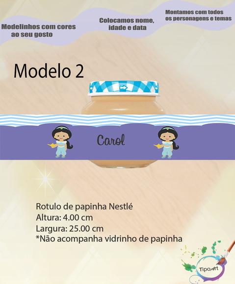 Rótulo Vidro Papinha-jasmine
