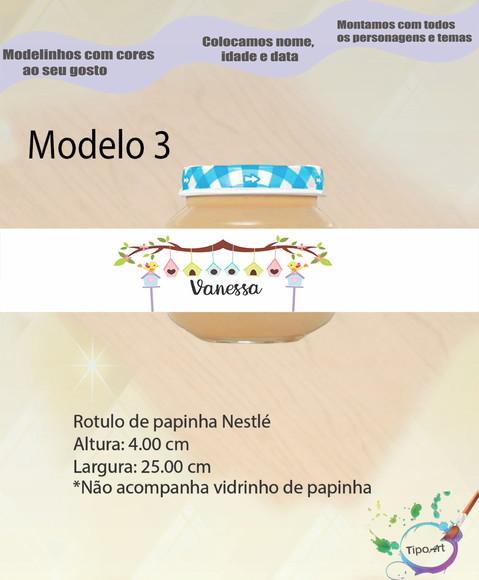 Rótulo Vidro Papinha-jardim Encantado