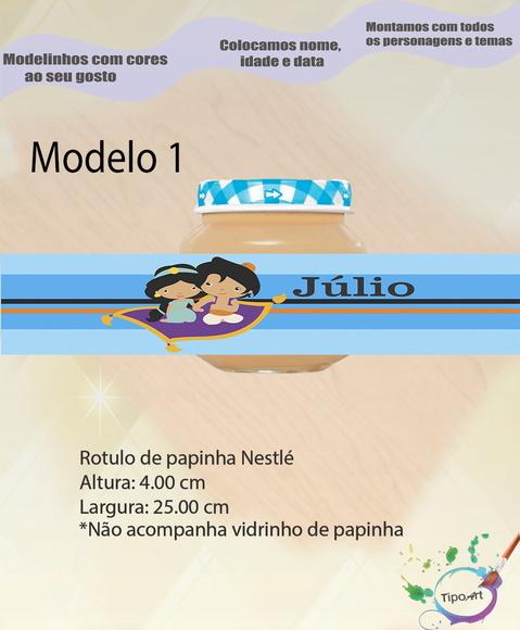 Rótulo Vidro Papinha-jasmine